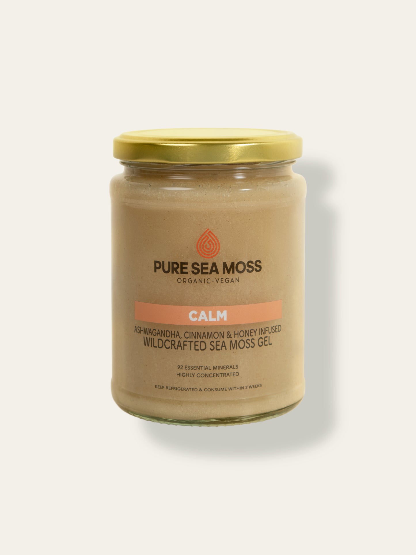 Jar of Pure Sea Moss Calm gel with Ashwagandha 