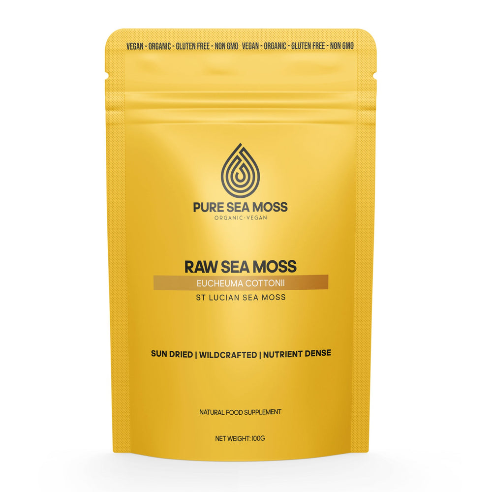 
                  
                    Sun Dried Raw Sea moss 100g Wildcrafted Organic St Lucia Sea moss Pouch | Vegan 
                  
                