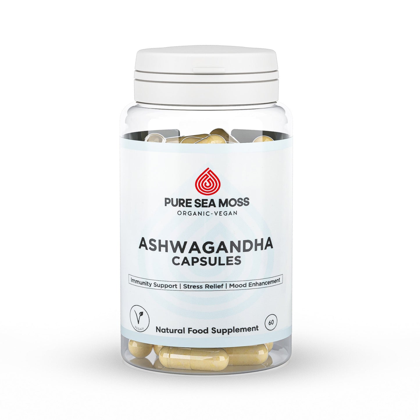 Organic Ashwagandha Capsules by Pure Sea Moss UK
