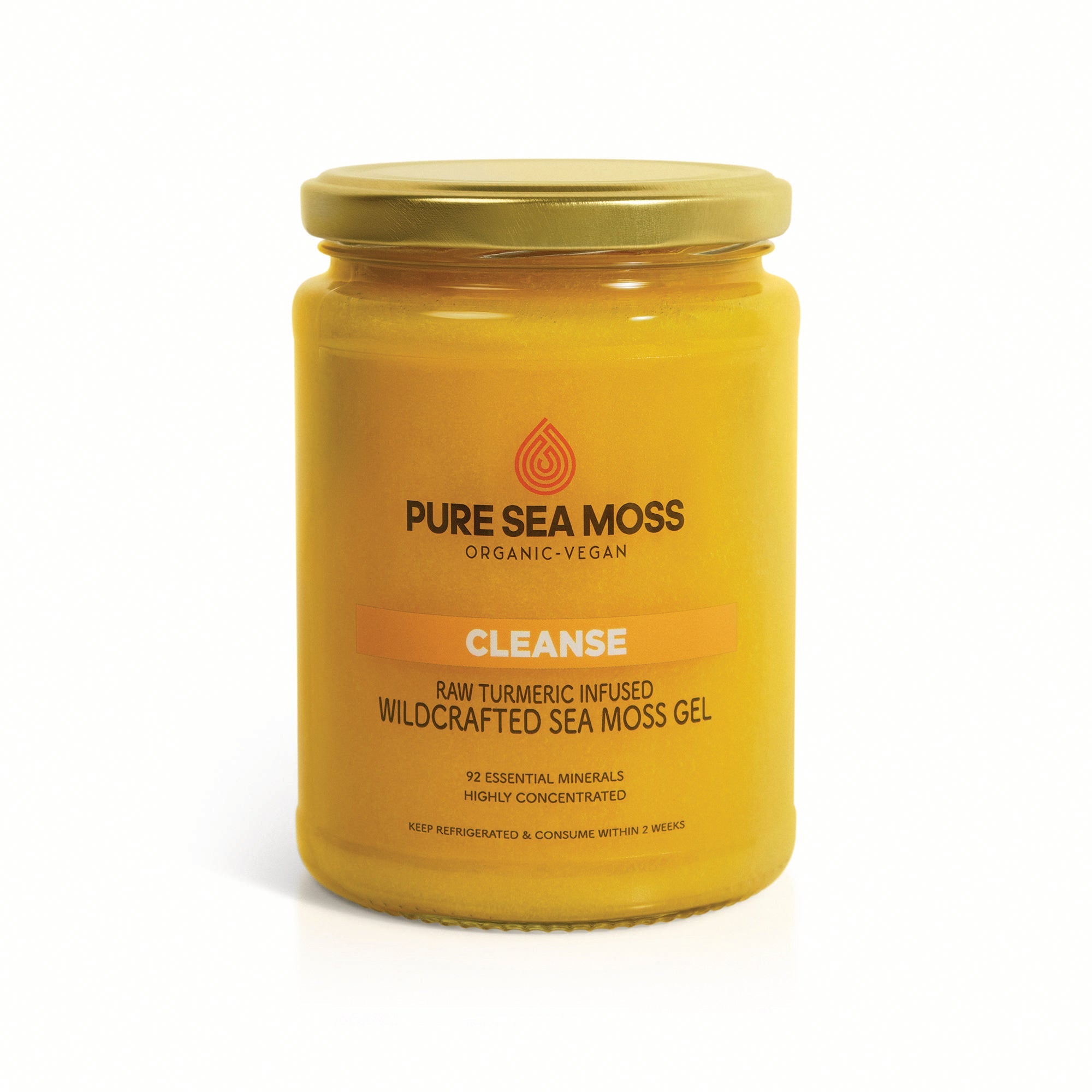 Raw Turmeric Infused Sea Moss Gel - Cleanse – Pure Sea Moss UK