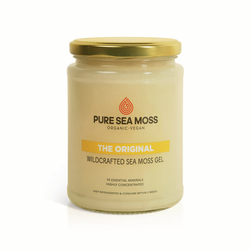 Pure Sea Moss UK - Wildcrafted Seamoss Gel Available in the UK. 500 & 720ml Jars Online